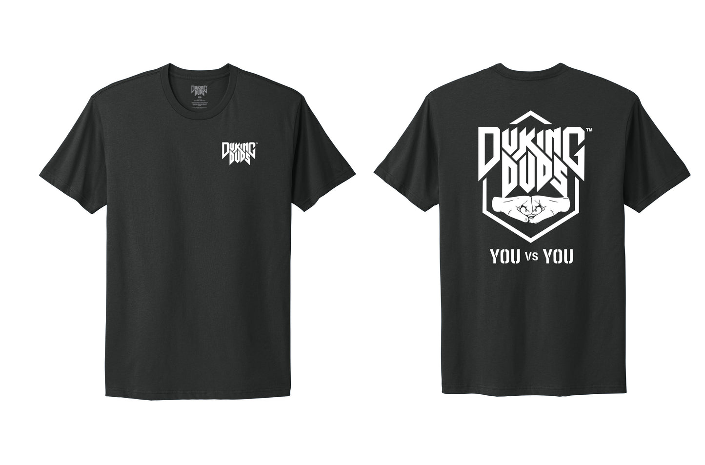 Duking Duds - You vs You - Graphite Black Tee